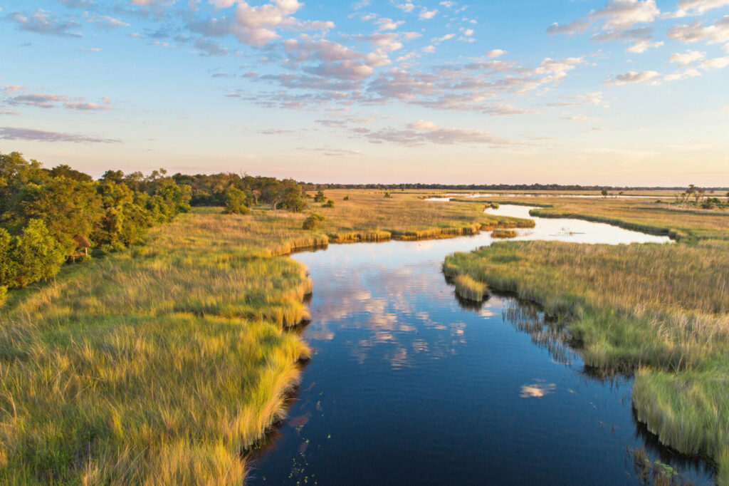 Camp Xakanaxa — aerial view