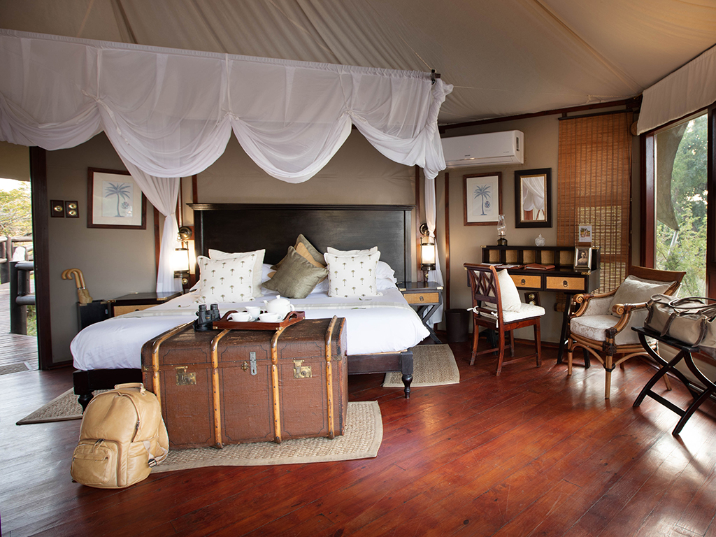 Hamiltons Tented Camp — room interior