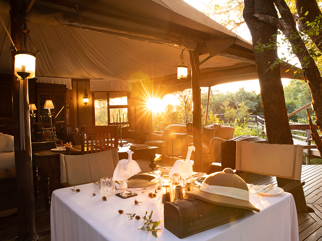 Hamiltons Tented Camp — dining area, main area