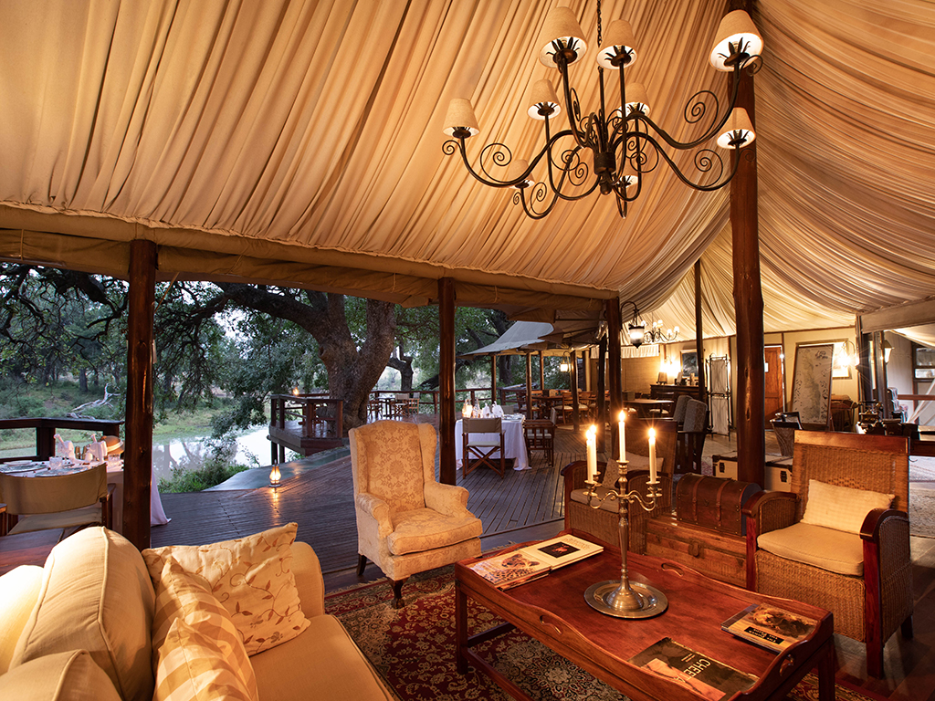 Hamiltons Tented Camp — main area, lounge