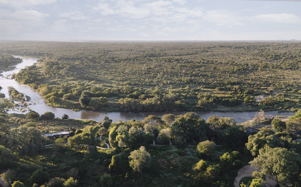 Lion Sands River Lodge — aerial view