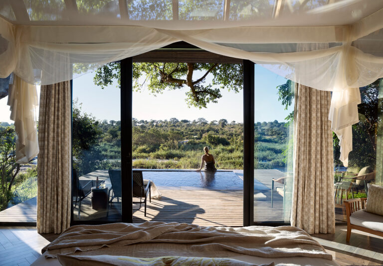 Lion Sands River Lodge — suite bedroom view