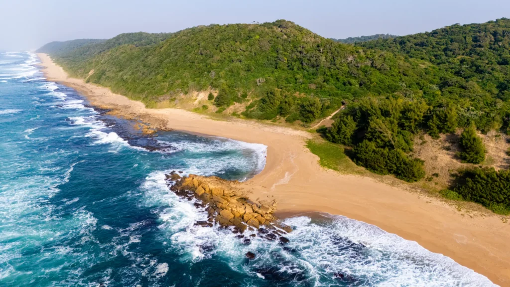 The Maputaland coast from the air — iSimangaliso Wetland Park, KwaZulu-Natal