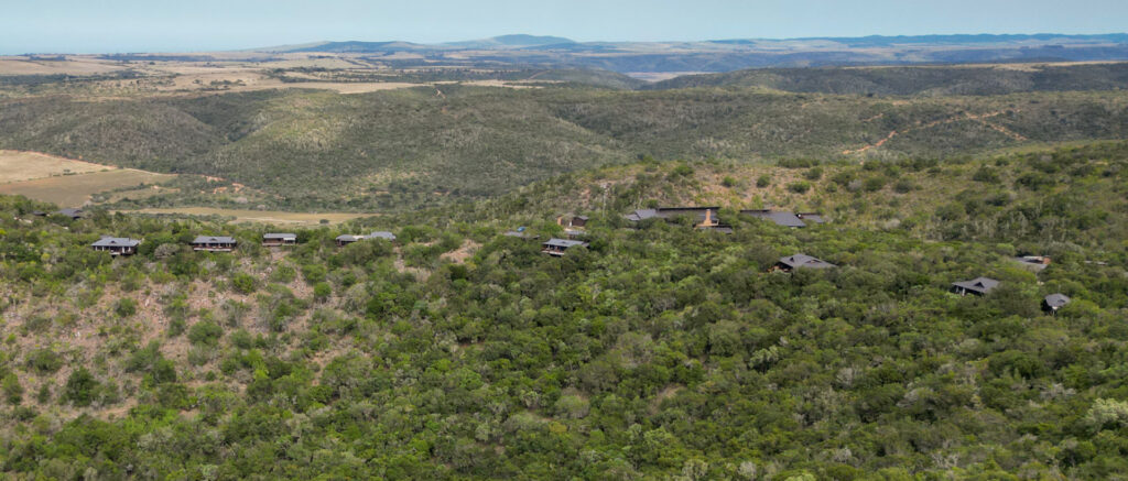 Kariega Main Lodge – Aerial view of Chalets