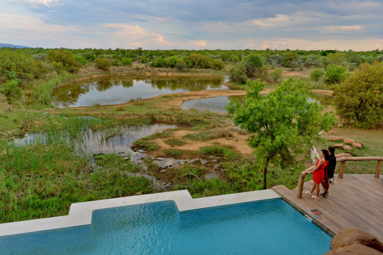 Kingfisher Villa Suites pool side deck