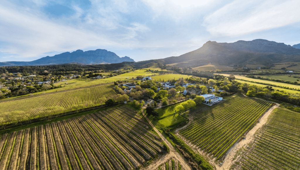 Lanzerac Hotel & Spa — aerial view