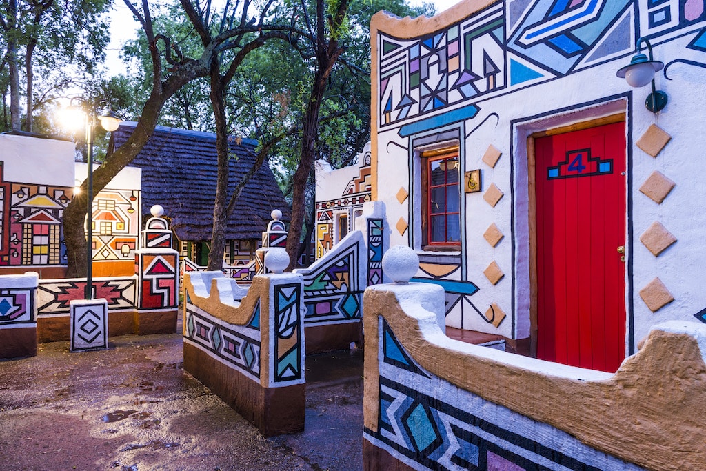 Ndebele homestead at Lesedi Cultural Village