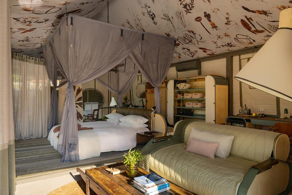 Saseka Tented Camp — suite bedroom