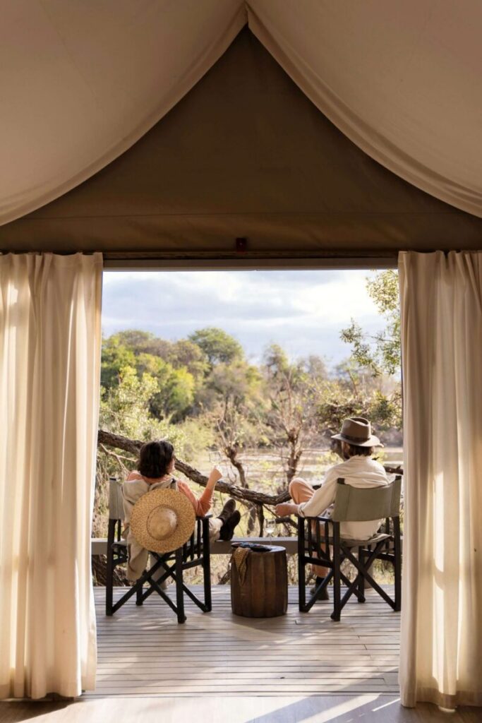 Simbavati River Lodge — room deck