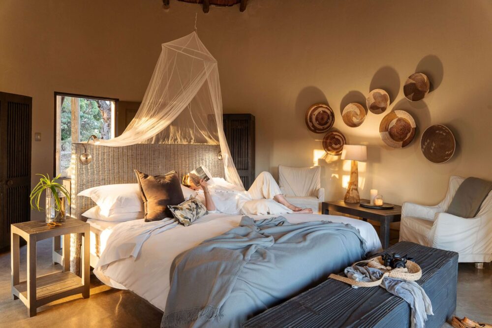 Simbavati River Lodge — chalet bedroom