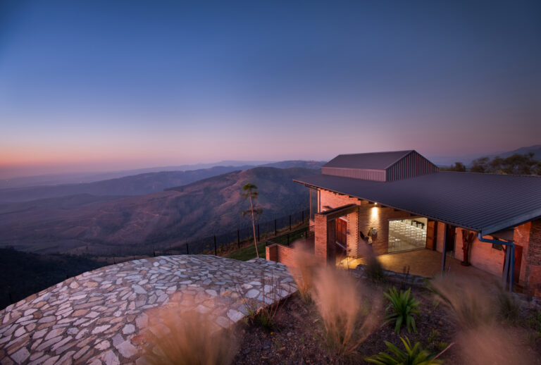 Angels View — chapel, aerial view, sunset