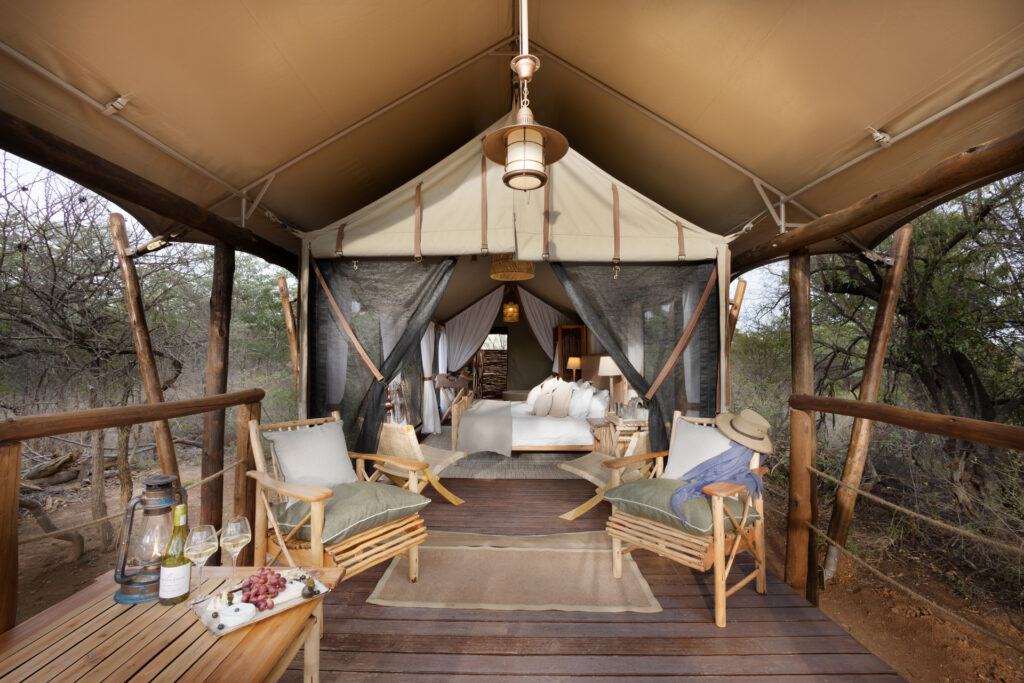 Kwafubesi Tented Safari Camp — room deck