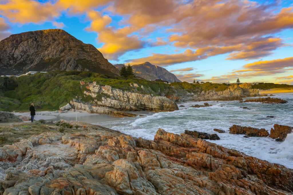 The Cape coast at sunset — Kogel Bay on the road to Hermanus