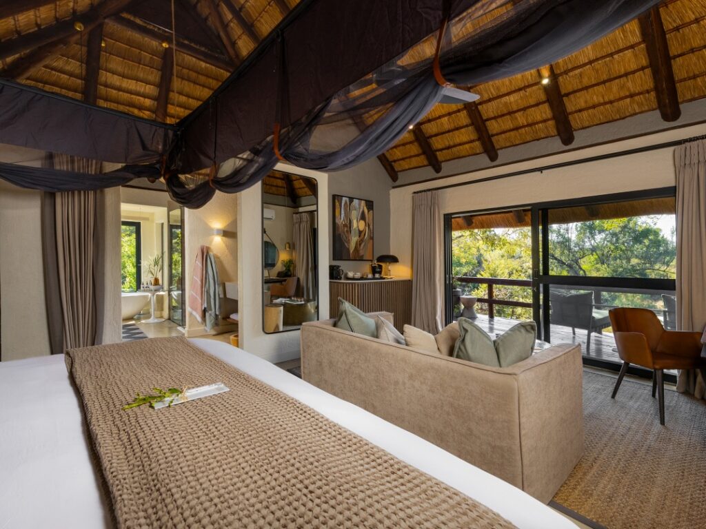 Sabi Sabi Little Bush Camp – Sabi Web Little Bush Camp Room Bed View Deck